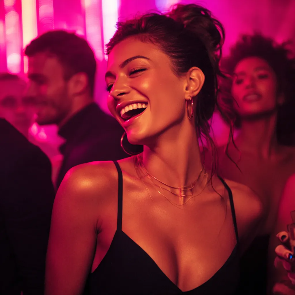 Elle — a smooth, slow-wink AI companion on Flirt AI